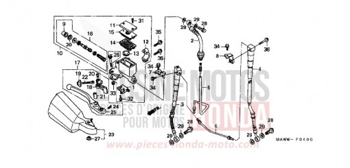 MAITRE-CYLINDRE FREIN AV. XL600VX de 1999